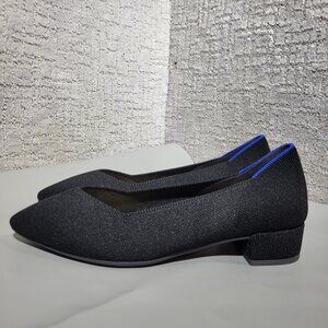 Rothy's The High Point Women's Size 9.5 US Black Pointed Toe Block Heel Shoes